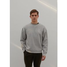 logo sweatshirts_Men (Melange Grey)