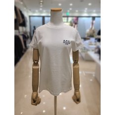 [파주점] [A.P.C] 아페쎄 여성 데니스 로고 화이트 반팔티 COEZC-F26842-AAB