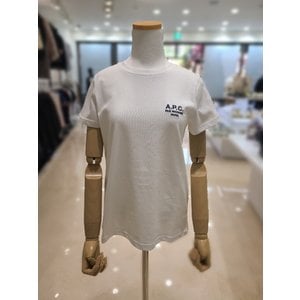  [파주점] [A.P.C] 아페쎄 여성 데니스 로고 화이트 반팔티 COEZC-F26842-AAB