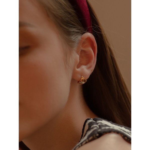 하프 볼 원터치 볼드 귀걸이