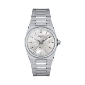 티쏘 PRX 35mm 쿼츠 스틸 화이트