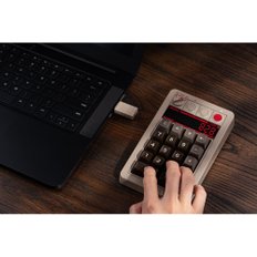 8BitDo 18 Windows 레트로 기계식 템패드, 계산기 모드 지원, 및 Android용 Bluetooth2.4G유선