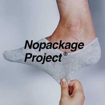 갓샵 [정품 Nopackage Project] 안벗겨지는 두꺼운 남성 여성 페이크삭스 덧신 남자 여자 양말