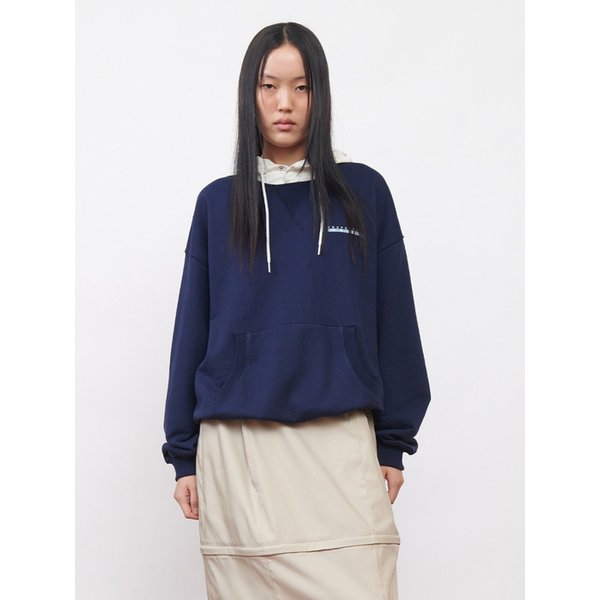 Logo ALVY Hoodie UNISEX Navy Off-White