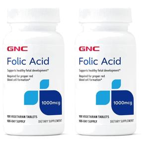 미국직구 GNC 지엔씨 엽산 1000mcg 100베지타블렛 2팩