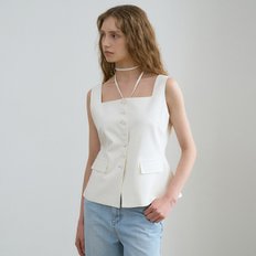 / Classic Linen Sleeveless Vest