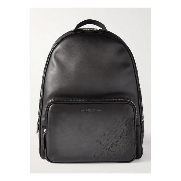 Scritto Logo-Debossed Leather Backpack 1647597276270955