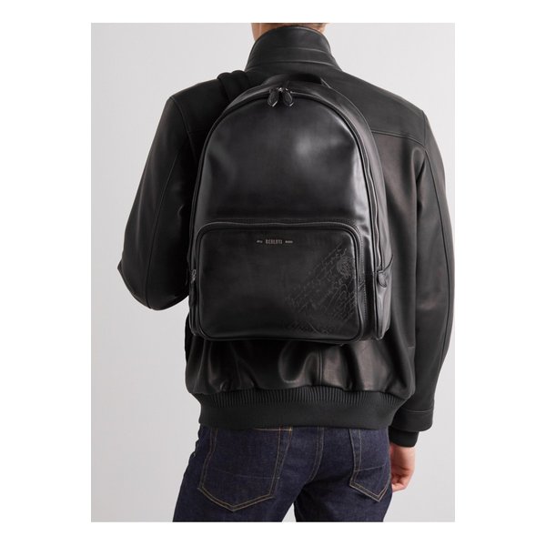 Scritto Logo-Debossed Leather Backpack 1647597276270955