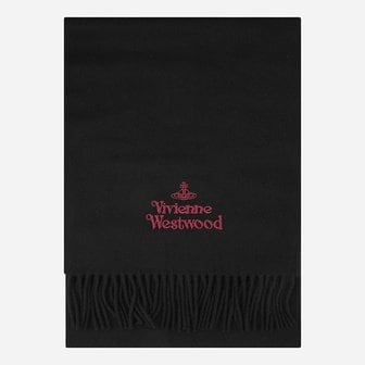 비비안웨스트우드 [시흥점] [비비안 웨스트우드]5F 81030007 W00Q7 N401 자수 로고 머플러 블랙