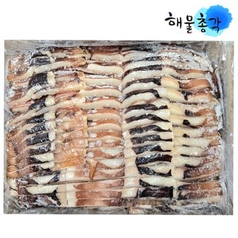 해물총각 오징어채 1박스 4kg 냉동 손질오징어 볶음 짬뽕용