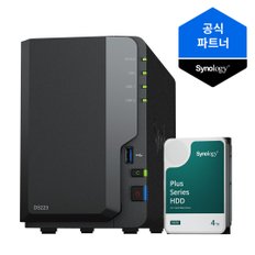 나스 1베이 NAS DS124 (4TBx1) 정품 HDD HAT3300