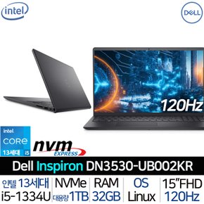 델 2024 인텔 i5 FHD 120Hz 사무용 대학생 가성비 노트북 인스피론 15 DN3530-UB002KR_T5