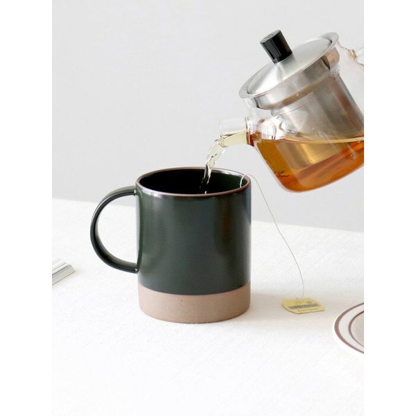 국내생산 카페 오릇 투톤 예쁜 머그컵 쇼트 380ml