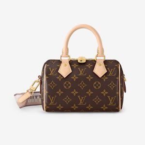 LOUIS VUITTON [국내/당일] 루이비통 스피디 반둘리에 20 모노그램 베이지 M46222