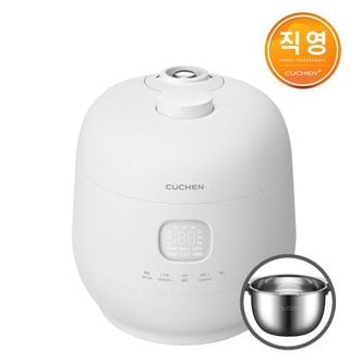 쿠첸  브레인 풀스텐 6인용 IH전기압력밥솥  퓨어화이트CRH-TWS0610MW