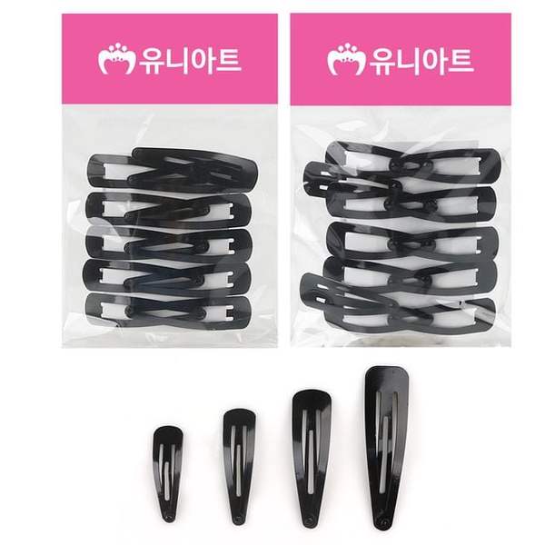 확대된 대표 1000 똑딱머리핀 4종