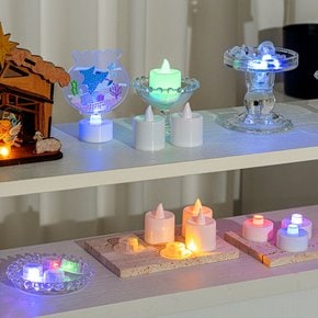 LED 티라이트 모음전 촛불 무드등 수유등 캔들 전구 캠핑 조명 전자초