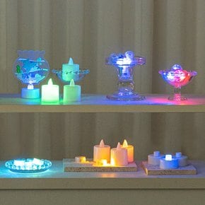 LED 티라이트 모음전 촛불 무드등 수유등 캔들 전구 캠핑 조명 전자초