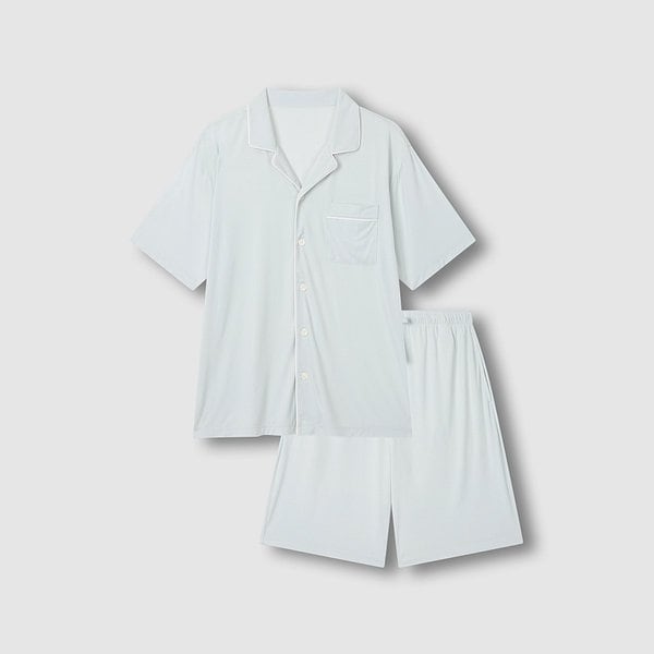 남 JAJU AIR 냉감 5부 파자마 세트 J2162011810BA