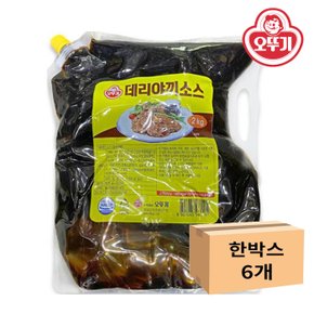 오뚜기 데리야끼소스(스파우트팩) 2kg x 6개 1박스