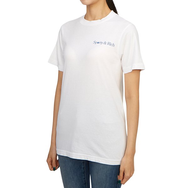[부산점] 스크래치 반팔티셔츠 TS871WH WHITE (남여공용)