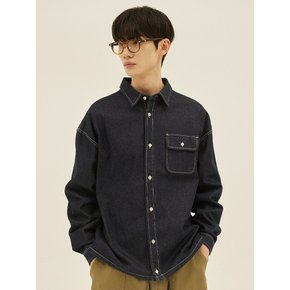 STRING DENIM SHIRT [3 COLOR]