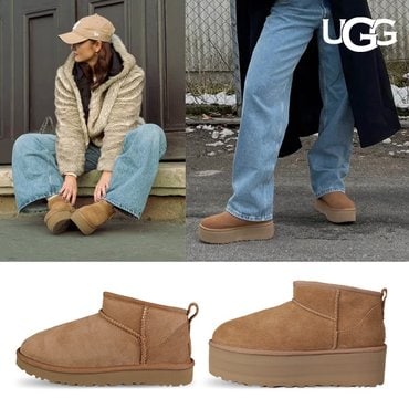 UGG [2024 FW] 어그 클래식 울트라미니 숏부츠 2종택1