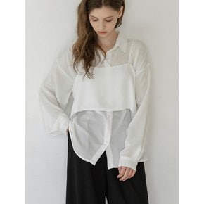 DRAPE BUSTIER BLOUSE SET_NSBL5209