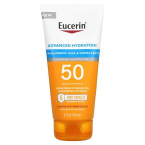 미국직구 Eucerin 유세린 어드밴스드 하이드레이션 선스크린 로션 SPF50 150ml 2팩