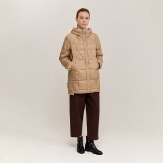 신세계라이브쇼핑 [플리츠미] 지오 퀼팅 롱 후드 다운 자켓_EDJKW125071