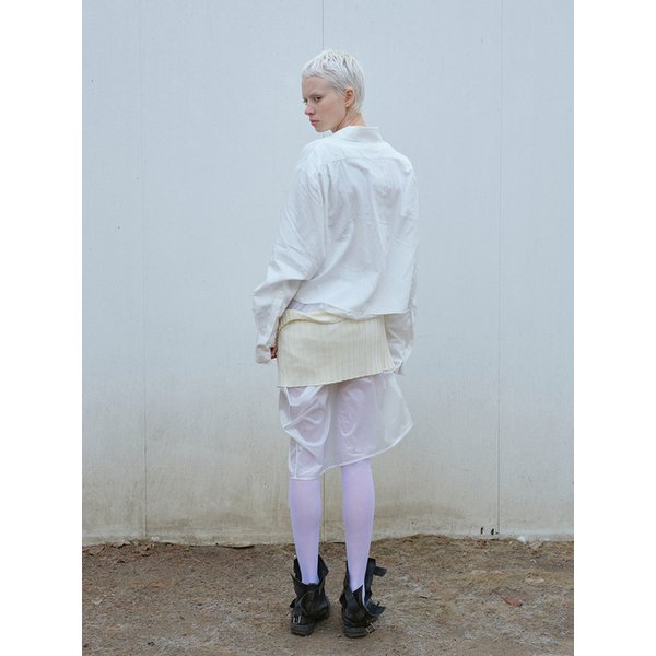 RAW DETAIL SHIRT IN WHITE