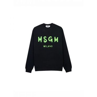 MSGM 엠에스지엠 브러쉬드 로고 맨투맨 3640MM513F 247000 99 긴팔 티셔츠