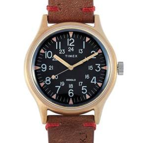 4487329 Timex 5 Pack MK1 40 mm 24 Hour Leather Strap Military Watch TW2R96700 (5 Bundle)