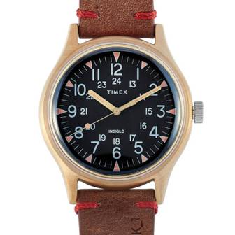 이스퀘어 4487329 Timex 5 Pack MK1 40 mm 24 Hour Leather Strap Military Watch TW2R96700 (5 Bundle)