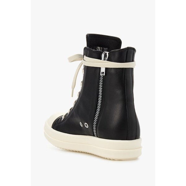 [WOMEN] 레더 지퍼 하이탑 스니커즈 RO26118002000