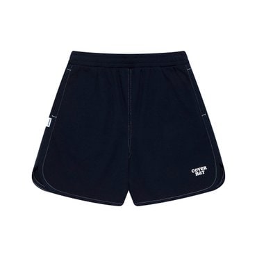 커버낫 키즈 쿠퍼 로고 스티치 배색 반바지 네이비 CK2502JS75NA