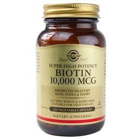 4개X  솔가  비오틴  10000mcg  120  베지  캡슐