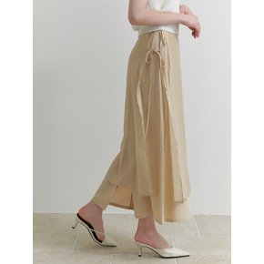 Deary layered skirt (beige)