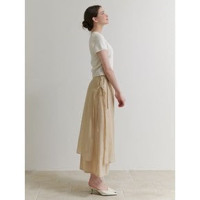 Deary layered skirt (beige)