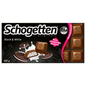 쇼게튼 Schogetten 오리지널 블랙 & 화이트 초콜릿 100g