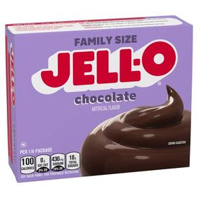 미국직구 Jell-O 젤오 초콜릿 쿡 앤 서브 푸딩 앤 파이 필링 패밀리사이즈 167g 4팩