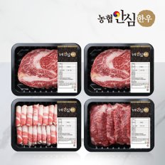 1등급 한우 한판 구이세트 800g(꽃등심/꽃등심/차돌박이/모듬구이)