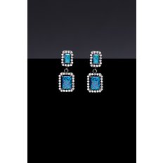 Radiant Opal Earrings - Noir  [Option-Earclip 귀찌]