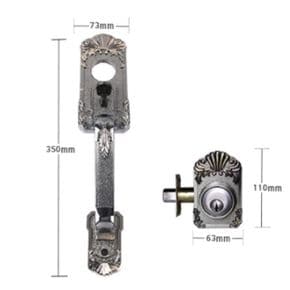 주택 샷시 현관문 출입문 손잡이 겸용 잠금장치 세트