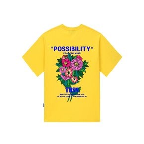 POSSIBILITY FLOWER T-SHIRTS - YELLOW