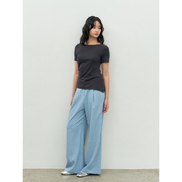 SEMI-LOW-RISE POCKET PANTS LIGHT BLUE MBESPA005LB