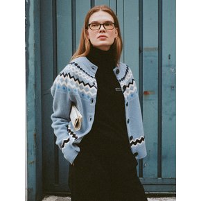 Yorkshire British pattern cardigan (Blue)