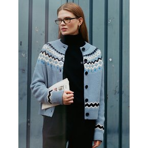 Yorkshire British pattern cardigan (Blue)