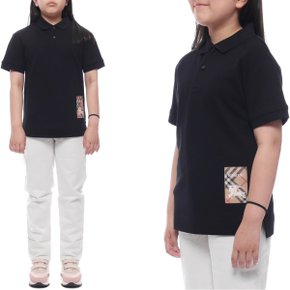 [부산점] 25SS 체크 라벨 폴로 반팔티셔츠 (8105079 BLACK 25S)