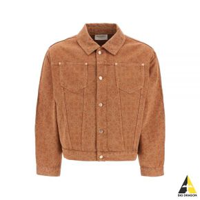 LA VESTE JEANS FAIENCE (BJT137CO052 COGNAC) (파이앙스 패턴 트러커 자켓)